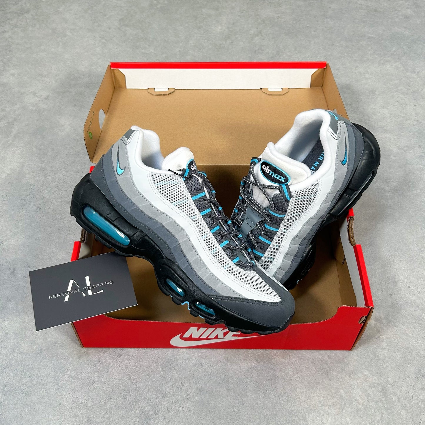 nike air max 95's - baltic blue