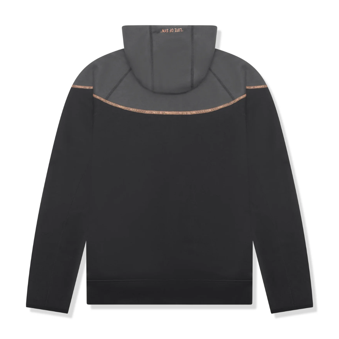 nike x syna world tech fleece jacket - black / rose gold