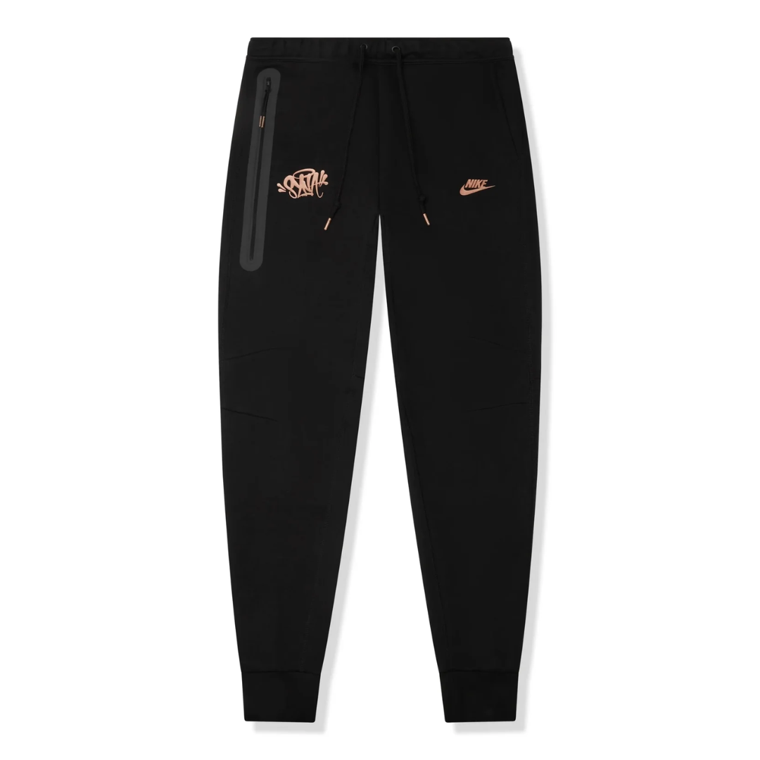 nike x syna world tech fleece sweatpants - black / rose gold