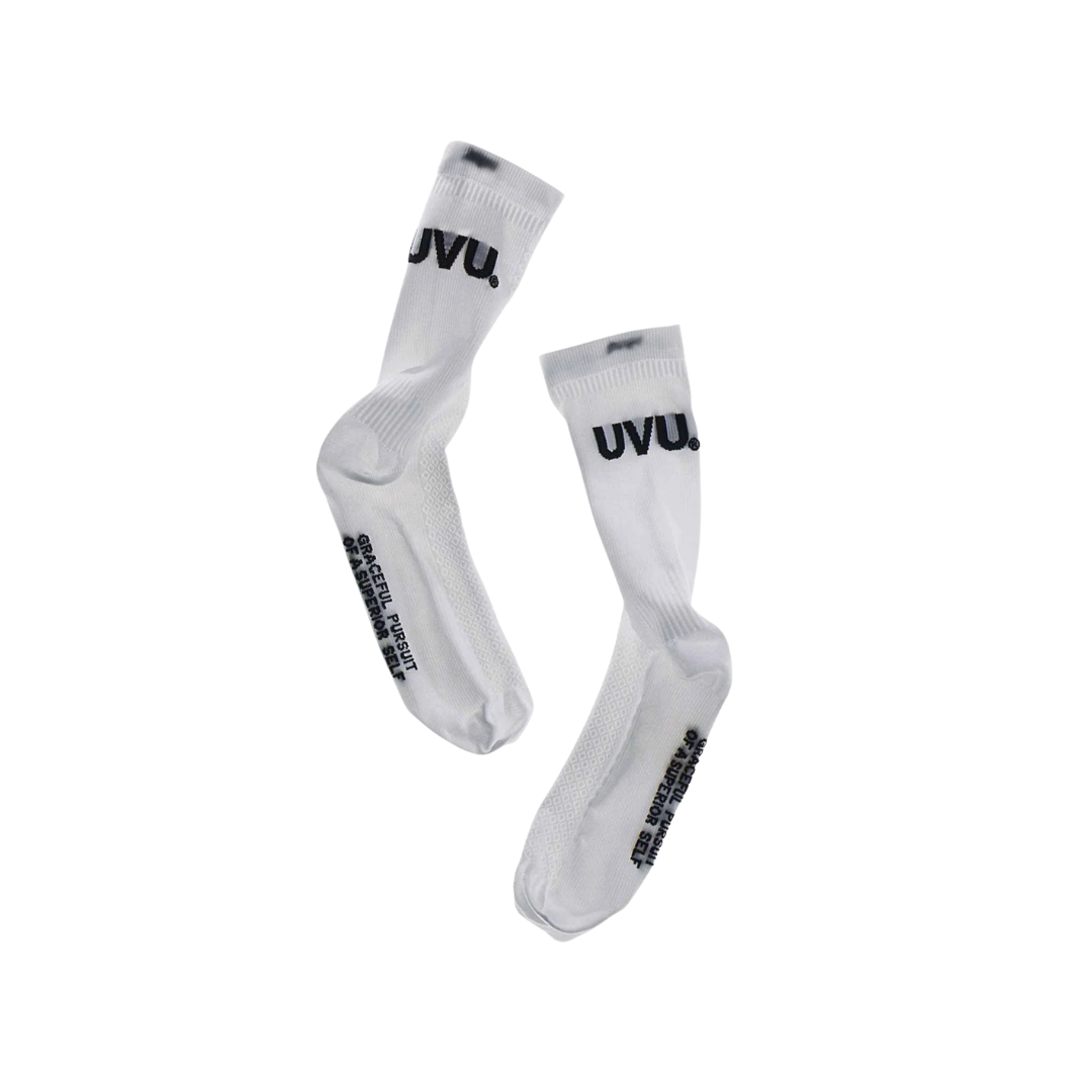 UVU club running socks - white