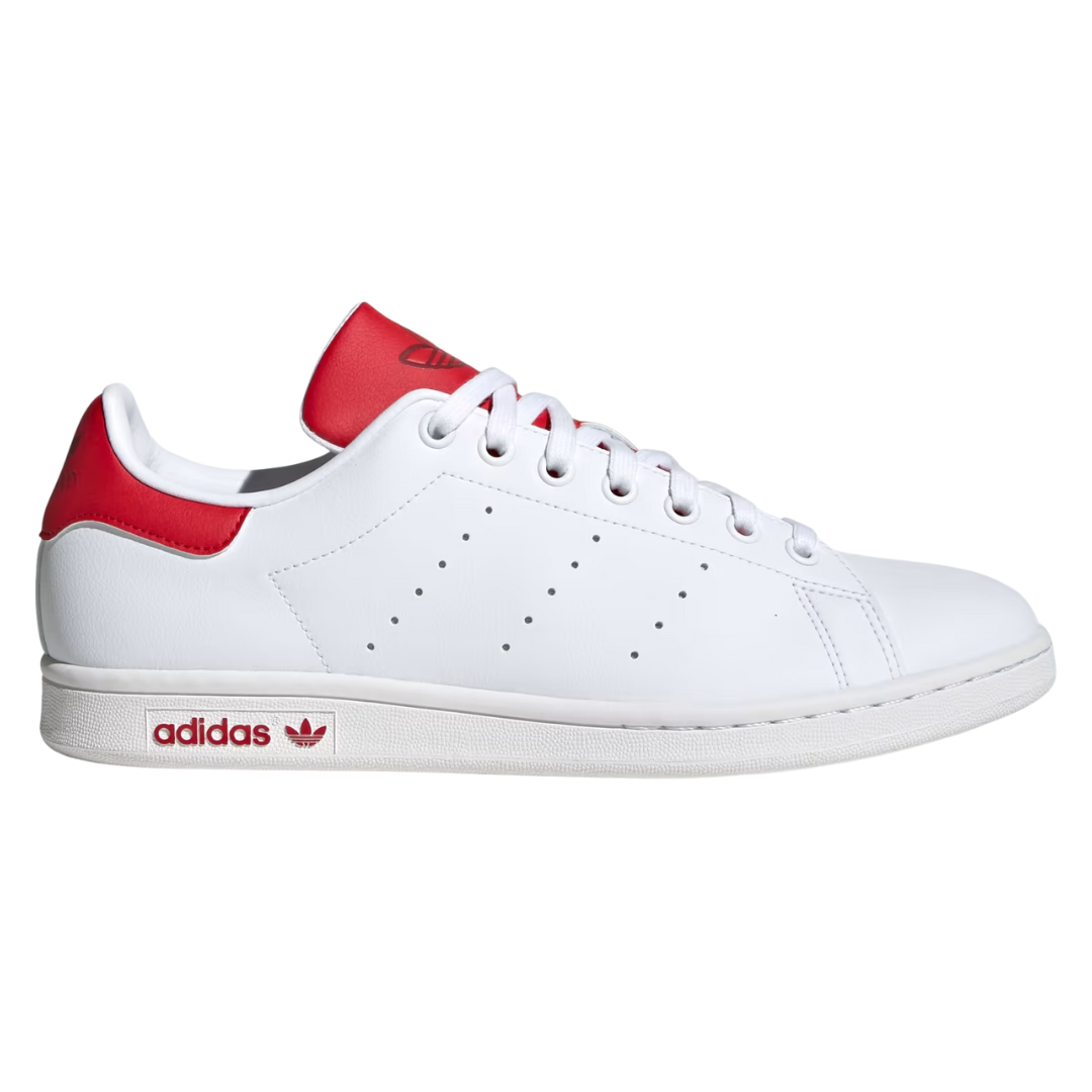 adidas stan smith - classic white & red