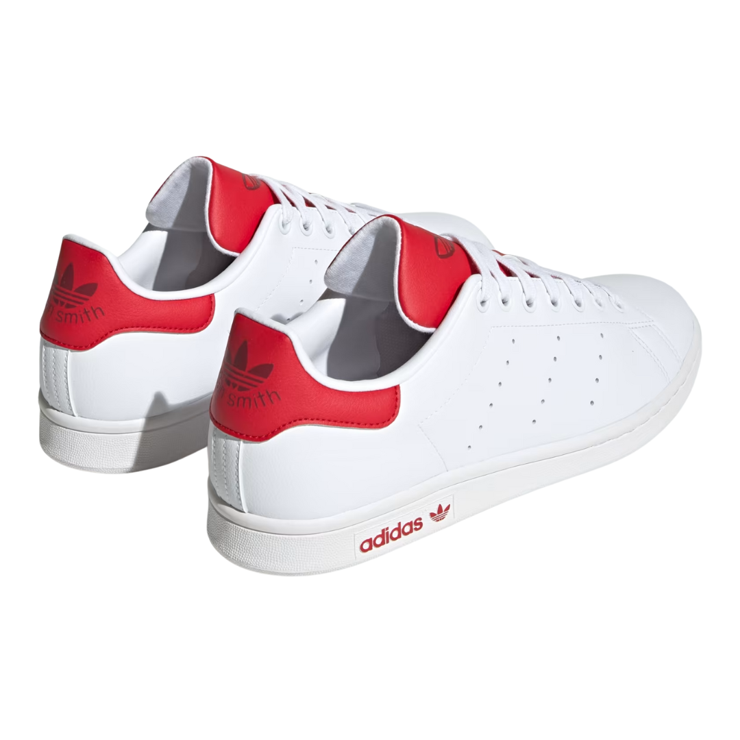 adidas stan smith - classic white & red