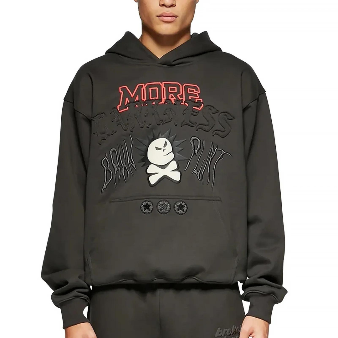 broken planet hoodie 'more darkness'